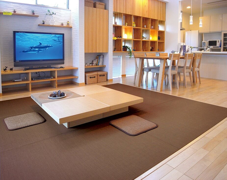 เสื่อทาทามิ MIGUSA TATAMI MESEKI DARK BROWN